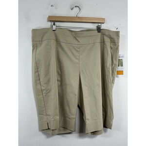 Womans NWT Ruby Rd Pull On Stretch Shorts 24 W Beige